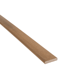 Plinthe coextrudée Bois composite, Brun IPE, L. 2 m x l. 75 mm x ep. 15 mm