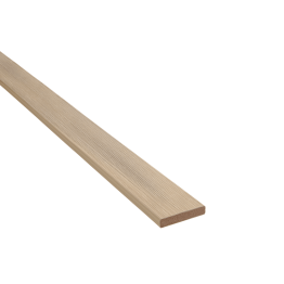 Plinthe coextrudée Bois composite, Bois clair, L. 2 m x l. 75 mm x ep. 15 mm