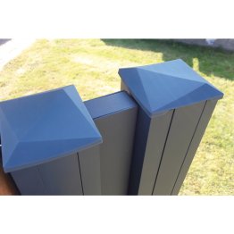 Lame de liaison Aluminium Tokyo, Gris Anthracite, L. 82 m x l. 47 mm x h. 1.86 m x ep. 1.50 mm