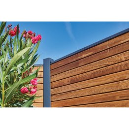 Couvertine Aluminium Tokyo, Thermolaqué Gris Anthracite, L. 2 m x l. 28 mm x h. 25 mm x ep. 1,4 mm