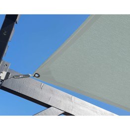 Voile d'ombrage TENSEO pour pergola autoportée Albizia, Galet, L.3,22 m x l. 2,83 m