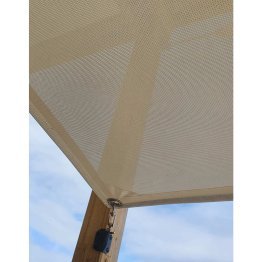 Voile d'ombrage TENSEO pour pergola Manéa Média, Beige sable, L.3,42 m x l. 2,38 m