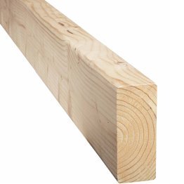 Chevron Bois Raboté Sec Épicéa, Incolore par trempage, ep. 45 mm x l. 95 mm x L. 5,10 m, Jusqu'en classe d'emploi 2