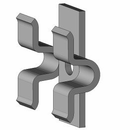 Clips de fixation pour bardage bois composite, Inox, Sachet de 120