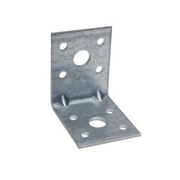 Équerre d'assemblage Acier Galvanisé, l. 40 mm x h. 102.5 mm x L. 62.5 mm x ep. 2.5 mm