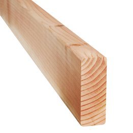 Chevron Bois Raboté Douglas Hors aubier, Naturel, ep. 45 mm x l. 95 mm x L. 5 m, Jusqu'en classe d'emploi 3.2