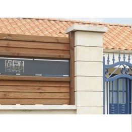 Renvoi d'angle Bois Berline Pin, imprégnation colorée marron, ep. 45 mm x l. 90 mm x L. 2,50 m