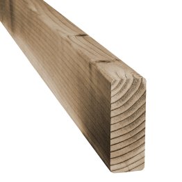 Chevron Bois Raboté Douglas, imprégnation colorée marron, ep. 45 mm x l. 95 mm x L. 6 m, Jusqu'en classe d'emploi 3.2