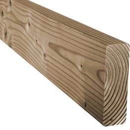 Poutre Bois Massif Abouté Raboté Douglas, imprégnation colorée marron, ep. 80 mm x l. 220 mm x L. 13 m, Jusqu'en classe d'emploi 3.2