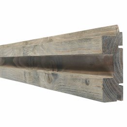 Lame de bardage Bois Mélodik Douglas, imprégnation colorée pré-grisée, ep. 45 mm x l. 135 mm x L. 4 m, Jusqu'en classe d'emploi 3.2