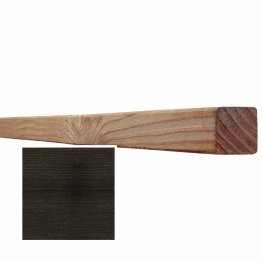 Lame de bardage Bois Mélodik claire-voie Douglas, Saturé Noir Réglisse, ep. 45 mm x l. 45 mm x L. 4 m, Jusqu'en classe d'emploi 3.1