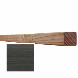 Lame de bardage Bois Mélodik claire-voie Douglas, Saturé Gris Carbone, ep. 45 mm x l. 45 mm x L. 4 m, Jusqu'en classe d'emploi 3.1