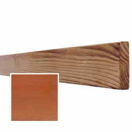 Lame de bardage Bois Mélodik claire-voie Douglas, Saturé Orange Cannelle, ep. 22 mm x l. 90 mm x L. 4 m, Jusqu'en classe d'emploi 3.1