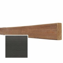 Lame de bardage Bois Mélodik claire-voie Douglas, Saturé Gris Carbone, ep. 22 mm x l. 68 mm x L. 4 m, Jusqu'en classe d'emploi 3.1