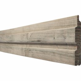 Lame de bardage Bois Tremolo Douglas, imprégnation colorée pré-grisée, ep. 22 mm x l. 135 mm x L. 5 m, Jusqu'en classe d'emploi 3.2