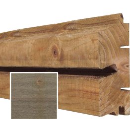 Lame de bardage Bois Vibrato Douglas, Saturé Brun Badiane, ep. 44 mm x l. 115 mm x L. 4 m, Jusqu'en classe d'emploi 3.1