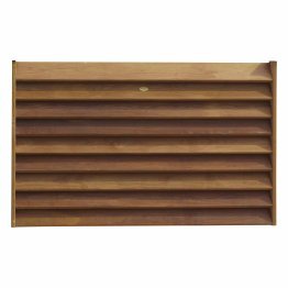 Panneau à lames persiennes Bois Cancale Pin, imprégnation colorée marron, L. 1,50 m x h. 900 mm x ep. 90 mm