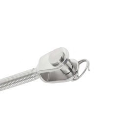 Embout chape fil droit Inox A4, Ø 6 x 47 mm