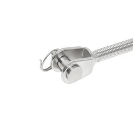Embout chape fil gauche Inox A4, Ø 6 x 47 mm