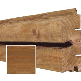 Lame de bardage Bois Vibrato Douglas, Saturé Topaze, ep. 44 mm x l. 115 mm x L. 4 m, Jusqu'en classe d'emploi 3.1