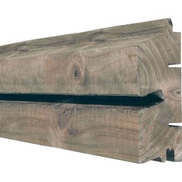 Lame de bardage Bois Vibrato Douglas, imprégnation colorée pré-grisée, ep. 44 mm x l. 115 mm x L. 4 m, Jusqu'en classe d'emploi 3.2