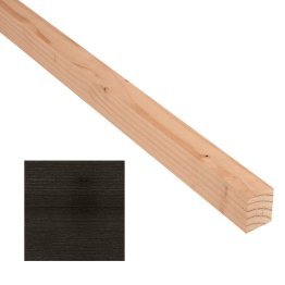 Tasseau Bois Calibré Douglas, Saturé Noir Réglisse, ep. 25 mm x l. 47 mm x L. 4 m, Jusqu'en classe d'emploi 3.2