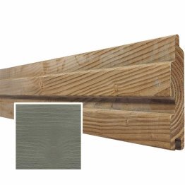 Lame de bardage Bois Tremolo Douglas, Saturé Gris Patiné, ep. 22 mm x l. 135 mm x L. 4 m, Jusqu'en classe d'emploi 3.1