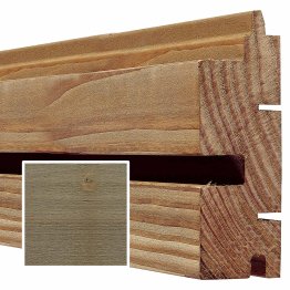 Lame de bardage Bois Vibrato droit, Douglas Saturé Brun Badiane, ep. 45 mm x l. 115 mm x L. 4 m, Jusqu'en classe d'emploi 3.1