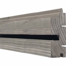 Lame de bardage Bois Vibrato droit, Douglas imprégnation colorée pré-grisée, ep. 45 mm x l. 115 mm x L. 4 m, Jusqu'en classe d'emploi 3.2