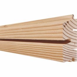 Lame de bardage Bois Vibrato, Mélèze Hors aubier, Naturel, ep. 44 mm x l. 115 mm x L. 4 m, Jusqu'en classe d'emploi 3.2