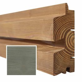 Lame de bardage Bois Vibrato XL, Douglas Saturé Gris Patiné, ep. 45 mm x l. 135 mm x L. 4 m, Jusqu'en classe d'emploi 3.1