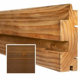 Lame de bardage Bois Vibrato XL droit, Douglas Saturé Tonka, ep. 45 mm x l. 135 mm x L. 4 m, Jusqu'en classe d'emploi 3.1
