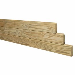 Lame bouvetée Bois Pin, imprégnation colorée verte, ep. 46 mm x l. 135 mm x L. 4 m, Jusqu'en classe d'emploi 4