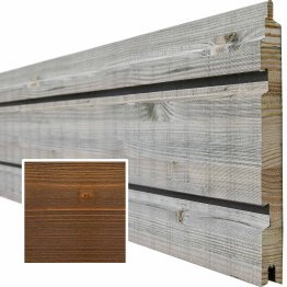 Lame de bardage Bois Legato, Douglas Saturé Tonka, ep. 26 mm x l. 240 mm x L. 4 m, Jusqu'en classe d'emploi 3.1