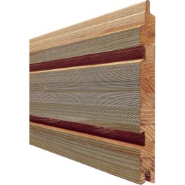 Lame de bardage Bois Legato, Douglas imprégnation colorée marron, ep. 26 mm x l. 240 mm x L. 4 m, Jusqu'en classe d'emploi 3.2
