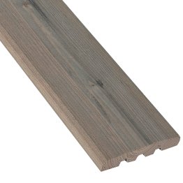 Lame de terrasse Bois Ouessant, Douglas imprégnation colorée pré-grisée, ep. 28 mm x l. 110 mm x L. 4 m, Jusqu'en classe d'emploi 3.2