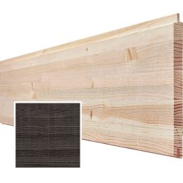 Lame de lambris Bois Setis Douglas, teinté Noir Fumé, ep. 16 mm x l. 200 mm x L. 2,50 m, Jusqu'en classe d'emploi 1
