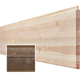 Lame de lambris Bois Setis Douglas, teinté Brun Havane, ep. 16 mm x l. 200 mm x L. 2,50 m, Jusqu'en classe d'emploi 1