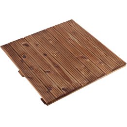 Dalle de terrasse Bois XL Pin, imprégnation colorée marron, l. 950 mm x L. 950 mm x ep. 44 mm, Jusqu'en classe d'emploi 4