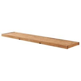Assise en Bois pour banc Métis Pin, imprégnation colorée marron, L. 1,99 m x l. 515 mm x h. 68 mm x ep. 68 mm