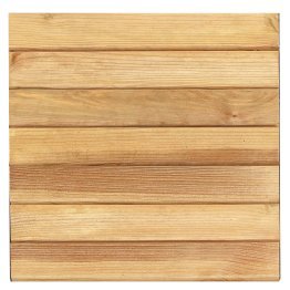 Dalle de terrasse Bois sur plot Pin, imprégnation colorée marron, l. 500 mm x L. 500 mm x ep. 48 mm, Jusqu'en classe d'emploi 4