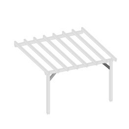 Jambette Bois Albizia Douglas, imprégnation colorée pré-grisée, ep. 68 mm x l. 120 mm x L. 600 mm