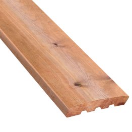 Lame de terrasse Bois Santorin Pin, imprégnation colorée marron, ep. 28 mm x l. 145 mm x L. 4 m, Jusqu'en classe d'emploi 4