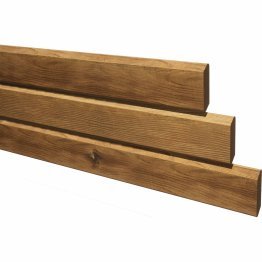 Lame persiennée Bois Pin, imprégnation colorée marron, ep. 22 mm x l. 90 mm x L. 4 m, Jusqu'en classe d'emploi 4