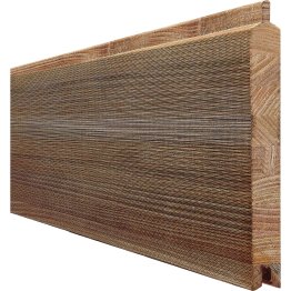 Lame de bardage Bois Largo, Douglas imprégnation colorée marron, ep. 26 mm x l. 200 mm x L. 4 m, Jusqu'en classe d'emploi 3.2