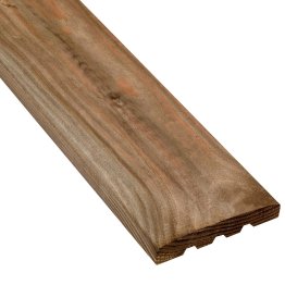 Lame de terrasse Bois Catalina, Douglas imprégnation colorée marron, ep. 28 mm x l. 145 mm x L. 4 m, Jusqu'en classe d'emploi 3.2