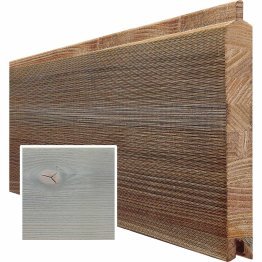 Lame de bardage Bois Largo, Douglas Saturé Gris Nacré, ep. 26 mm x l. 200 mm x L. 4 m, Jusqu'en classe d'emploi 3.1