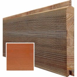 Lame de bardage Bois Largo, Douglas Saturé Orange Cannelle, ep. 26 mm x l. 200 mm x L. 4 m, Jusqu'en classe d'emploi 3.1