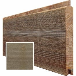 Lame de bardage Bois Largo, Douglas Saturé Brun Badiane, ep. 26 mm x l. 200 mm x L. 4 m, Jusqu'en classe d'emploi 3.1