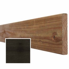 Lame de bardage Bois Mélodik claire-voie Douglas, Saturé Noir Réglisse, ep. 22 mm x l. 145 mm x L. 4 m, Jusqu'en classe d'emploi 3.1